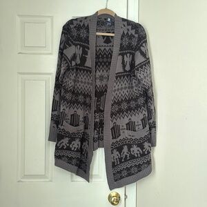 Doctor Who Torrid BBC Black and Grey Gray Cardigan Open Front Women Plus Size 2